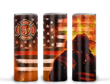 Fireman Firefighter   Ready to Press Tumbler Transfer 20oz Straight and Tapered