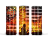 Fireman Firefighter   Ready to Press Tumbler Transfer 20oz Straight and Tapered