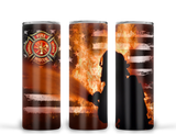 Fireman Firefighter   Ready to Press Tumbler Transfer 20oz Straight and Tapered