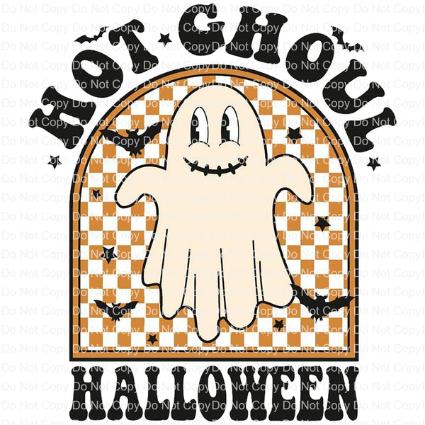 Hot ghouls retro Halloween Ready to Press sublimation transfer