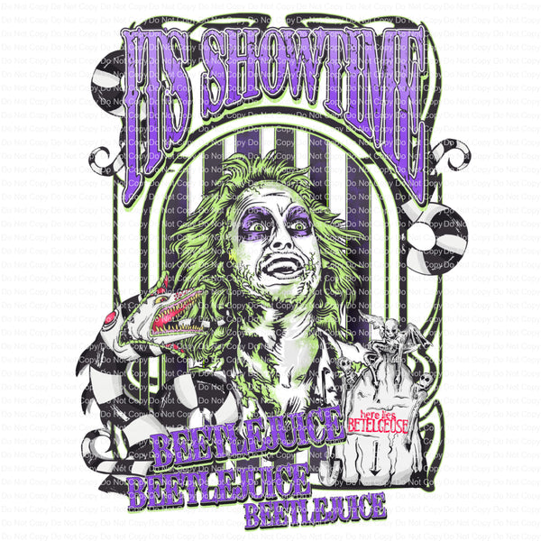 Halloween Its showtime set with 3" pocket design Ready to Press sublimation transfer