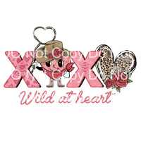 Western Valentines Day  ready to press sublimation heat transfer