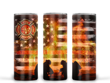 Fireman Fiirefighter Ready to Press Tumbler Transfer 20oz Straight and Tapered