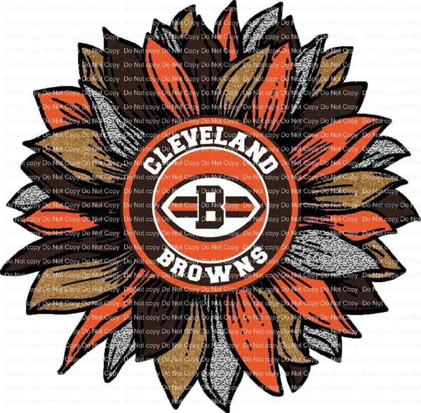 Cleveland Sports Sunflower Ready to Press Sublimation Transfer