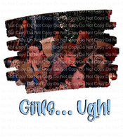 Boys... Ugh  or Girls... Ugh Funny Valentines Day  ready to press sublimation transfer