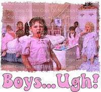 Boys... Ugh  or Girls... Ugh Funny Valentines Day  ready to press sublimation transfer
