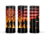Fireman Fiirefighter Ready to Press Tumbler Transfer 20oz Straight and Tapered