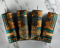 Classic Motorcycle Ready to Press Tumbler Transfer 20oz Straight and Tapered