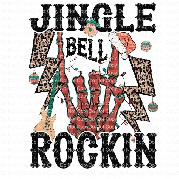 Jingle Bell Rockin Christmas Ready to press sublimation transfer