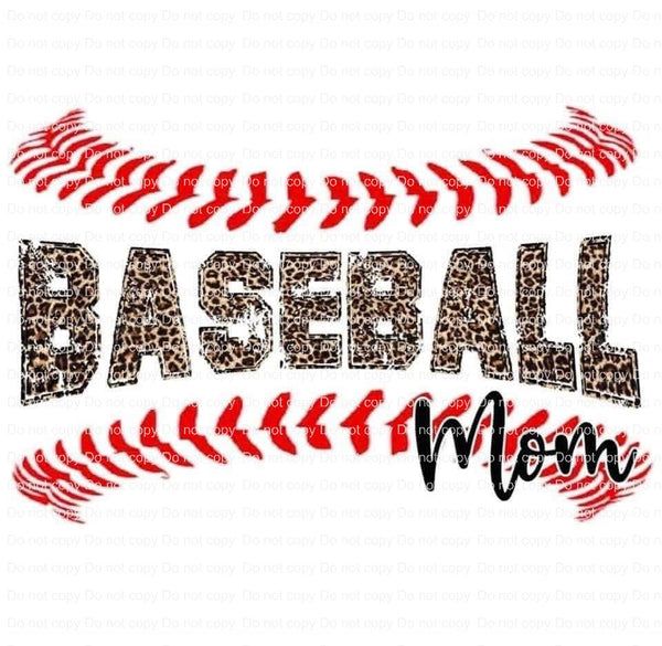 Baseball Mom Ready to Press Sublimation Transfer