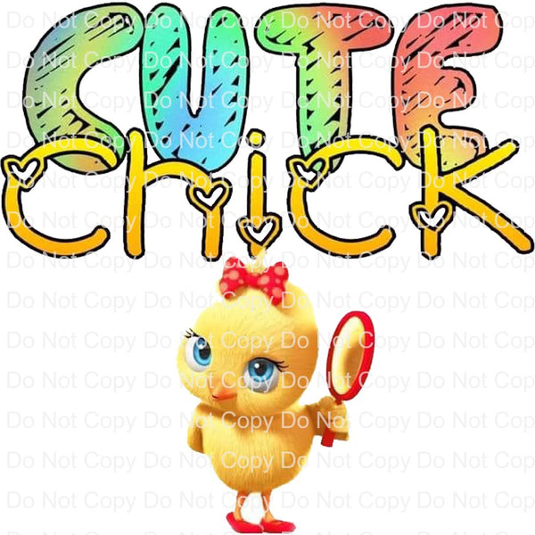 Cute Chick Easter ready to press sublimation heat transfer