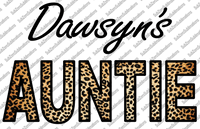 Sublimation Transfer Sublimation Prints Dawsyn's Auntie cheetah print custom Subzero Sublimations
