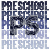 Back to School Pre-School-5th Grade ready to press sublimation transfer
