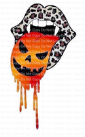 Pumpkin Tongue Leopard Lips Ready to Press sublimation transfer