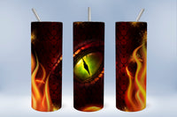 Dragon  Ready to Press Tumbler Transfer 20oz Straight and Tapered baby Dragon