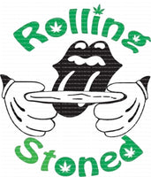 Rolling Stoned Ready To Press Sublimation Transfer retro