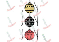 Sublimation Transfer Sublimation Prints Joy stacked Christmas ornaments  ready to press sublimation heat transfer Christmas ornament Joy Subzero Sublimations