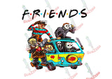 Sublimation Transfer Sublimation Prints Halloween Friends sublimation ready to press  transfer Freddie  jason michael scream chucky Subzero Sublimations