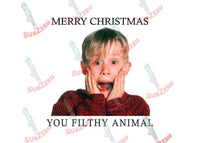 Sublimation Transfer Sublimation Prints Merry Christmas you filthy animal!!  ready to press sublimation transfer Home alone Subzero Sublimations
