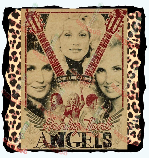 Sublimation Transfer Sublimation Prints Honky Tonk Angels Country Singer Legends Ready to Press Sublimation Heat Transfer Subzero Sublimations