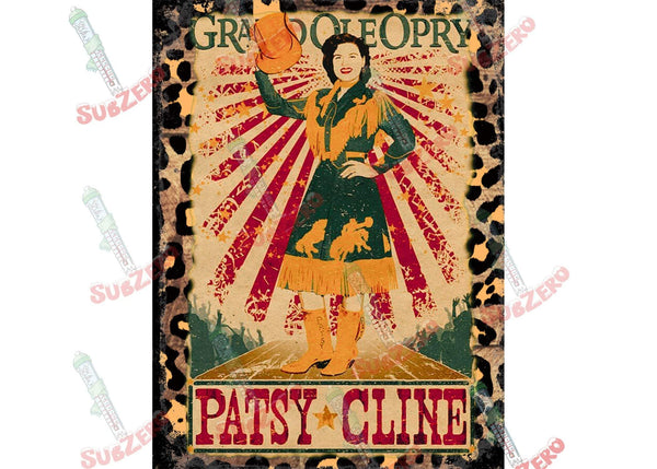 Sublimation Transfer Sublimation Prints Country music Legend ready to press sublimation heat transfer Subzero Sublimations