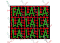 Sublimation Transfer Sublimation Prints fa la la la la la..... ( you get the idea) ready to press Christmas sublimation heat transfer Subzero Sublimations