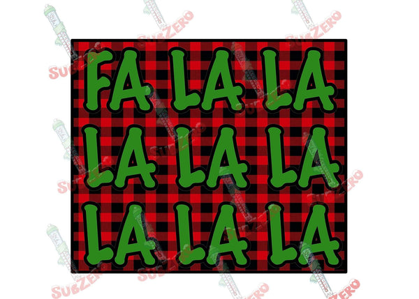 Sublimation Transfer Sublimation Prints fa la la la la la..... ( you get the idea) ready to press Christmas sublimation heat transfer Subzero Sublimations