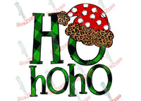 Sublimation Transfer Sublimation Prints Ho Ho Ho green plaid and polka dot ready to press sublimation heat transfer Santa Clause Christmas St Nicholas Subzero Sublimations