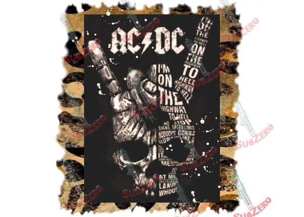 Sublimation Transfer Sublimation Prints Highway to Hell Ready To Press Sublimation heat transfer DIY T-shirt Subzero Sublimations