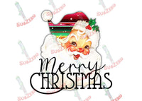 Sublimation Transfer Sublimation Prints Merry Christmas with Santa ready to press sublimation transfer Santa Clause Christmas St Nicholas Subzero Sublimations
