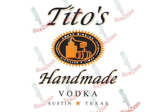 Sublimation Transfer Sublimation Prints Tito's Vodka Austin Texas ready to press sublimation transfer Subzero Sublimations