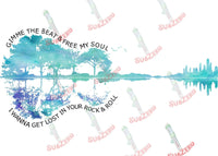 Sublimation Transfer Sublimation Prints Drift Away song lyrics ready to press sublimation heat transfer for shirt makers DIY heat transfer Give me the beat and  free my soul Subzero Sublimations