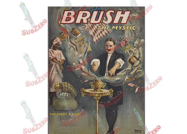 Sublimation Prints vintage Brush the Mystic  Ready to press sublimation heat transfer magician Subzero Sublimations