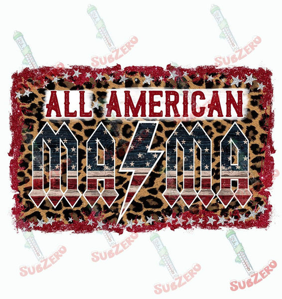 Sublimation Transfer Sublimation Prints All America Mama Leopard sublimation Transfer Subzero Sublimations