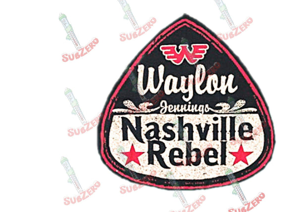 Sublimation Transfer Sublimation Prints Nashville Rebel Waylon Ready to press sublimation transfer DIY shirt makers Subzero Sublimations