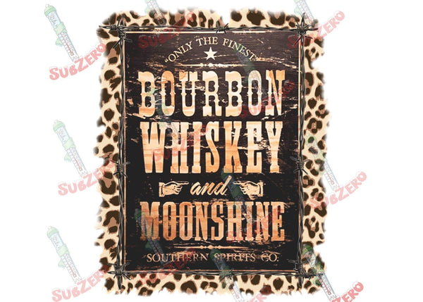 Sublimation Transfer Sublimation Prints Bourbon Whiskey and moonshine ready to press sublimation transfer Subzero Sublimations