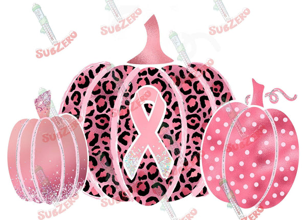 Sublimation Transfer Sublimation Prints October breast cancer awareness pink pumpkins ready to press sublimation heat press transfers Subzero Sublimations