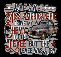 Sublimation Transfer Sublimation Prints Bye bye miss American pie sublimation ready to press heat transfer Subzero Sublimations