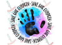 Sublimation Transfer Sublimation Prints Save our children ready to press sublimation heat press transfers stop human trafficking Subzero Sublimations