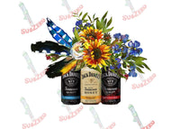 Sublimation Transfer Sublimation Prints Jack  with flowers and feathers ready to press sublimation transfer for shirt makers DIY heat transfer Subzero Sublimations