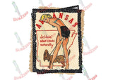 Sublimation Transfer Sublimation Prints State Vintage pin up girl postcard ready to press sublimation transfer Subzero Sublimations