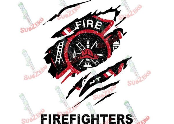 Sublimation Transfer Sublimation Prints Firefighters first responder Ready to press sublimation heat transfer Subzero Sublimations