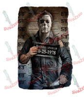 Sublimation Transfer Sublimation Prints Michael Myers mug shot eady to press sublimation transfer Halloween Subzero Sublimations