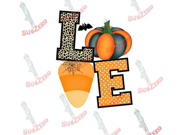 Sublimation Transfer Sublimation Prints Fall Halloween Love Candy corn  ready to press sublimation heat press transfer Subzero Sublimations