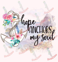 Sublimation Transfer Sublimation Prints Hope anchors my soul ready to press sublimation transfer Subzero Sublimations