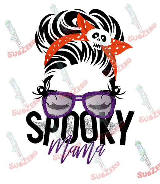 Sublimation Transfer Sublimation Prints Spooky Mom Halloween  ready to press sublimation transfer Subzero Sublimations