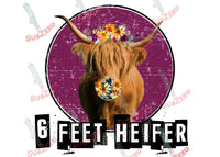 Sublimation Transfer Sublimation Prints 6ft Heifer Ready to press sublimation heat transfer social distancing Subzero Sublimations