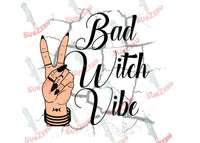 Sublimation Transfer Sublimation Prints Bad Witch Vibe ready to press sublimation heat transfer Hocus Pocus Subzero Sublimations
