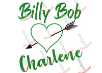 Sublimation Prints Billy Bob and Charlene Ready to press sublimation heat transfer Subzero Sublimations