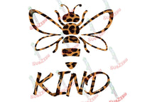 Sublimation Transfer Sublimation Prints Bee Kind Cheetah Print  Ready to press sublimation heat transfer Subzero Sublimations